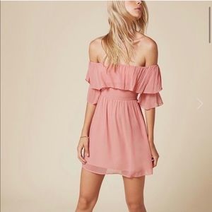 NEW Reformation Soren Dress Mini Rosy Pink Size 0